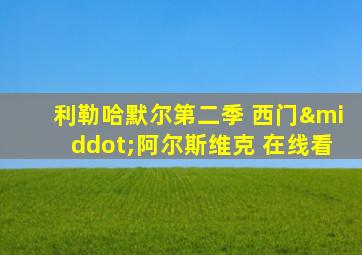 利勒哈默尔第二季 西门·阿尔斯维克 在线看